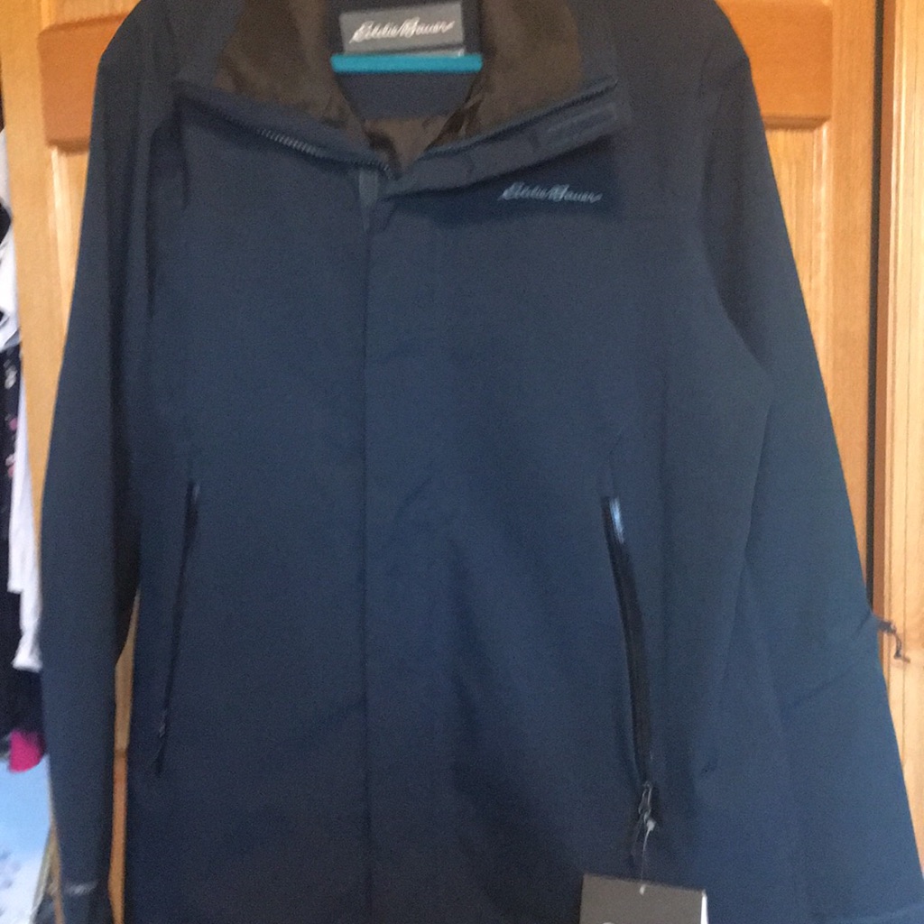 Eddie Bauer Light Weight Spring Ski Jacket Mensl New